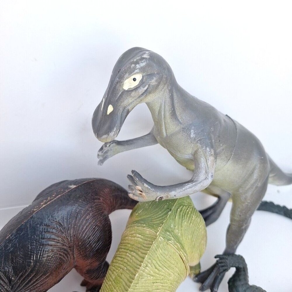 Imperial Dinosaur Alligator Triceratops Brontosaurus 1989 1985 Vintage Lot - Picture 2 of 10